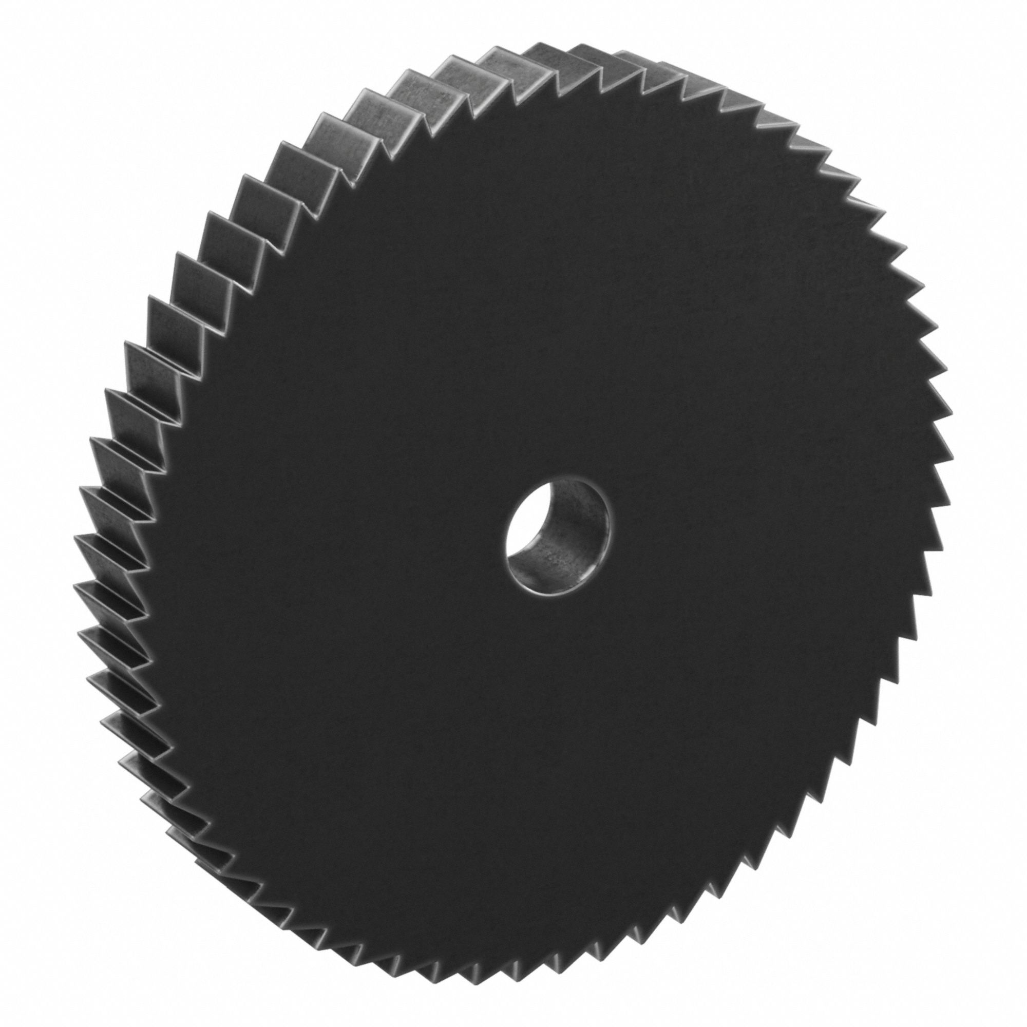 Ratchet Gear: 6.28 Pitch, 60 Teeth, 15 mm Bore Dia, 120 mm Outside Dia, Black Oxide-Coated Steel