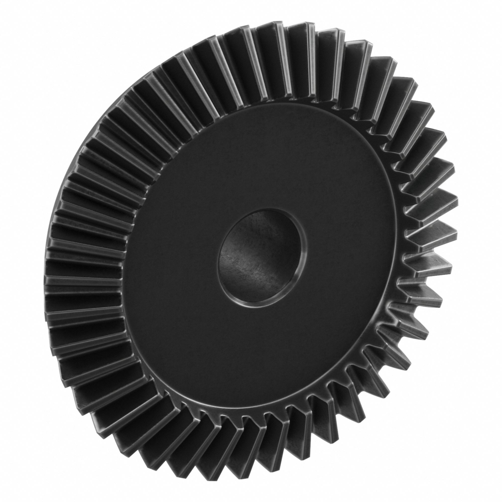 Bevel Gear: Straight, Gear Ratio 2, Module m 1.25, 40 Teeth, Black Oxide-Coated Steel
