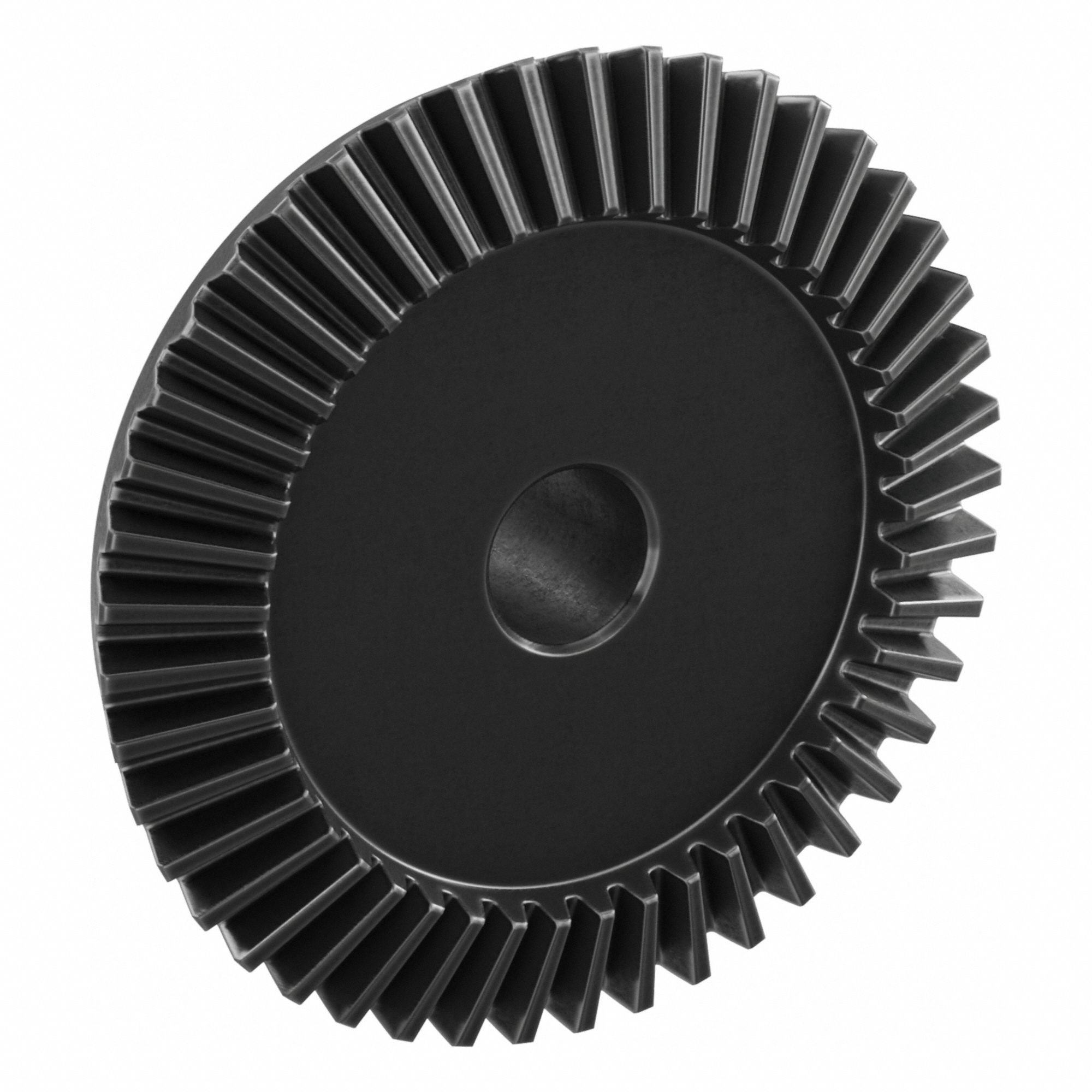 Bevel Gear: Straight, Gear Ratio 2.5, Module m 1.25, 45 Teeth, Black Oxide-Coated Steel
