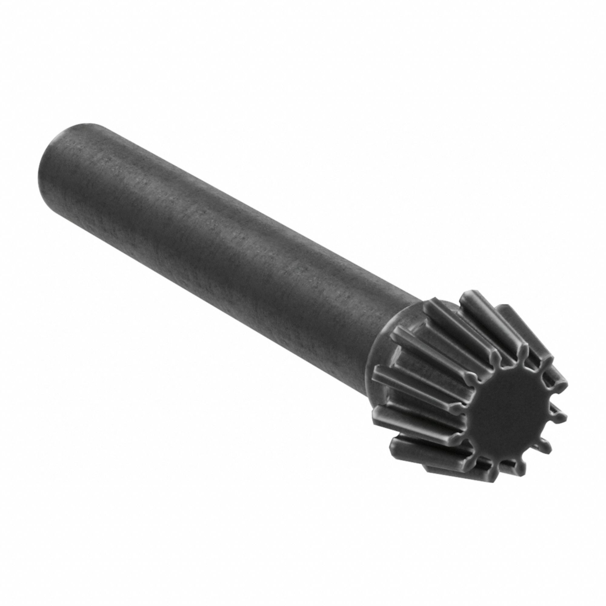 Bevel Gear: Straight, Gear Ratio 5, Module m 1.5, 12 Teeth, Black Oxide-Coated Steel