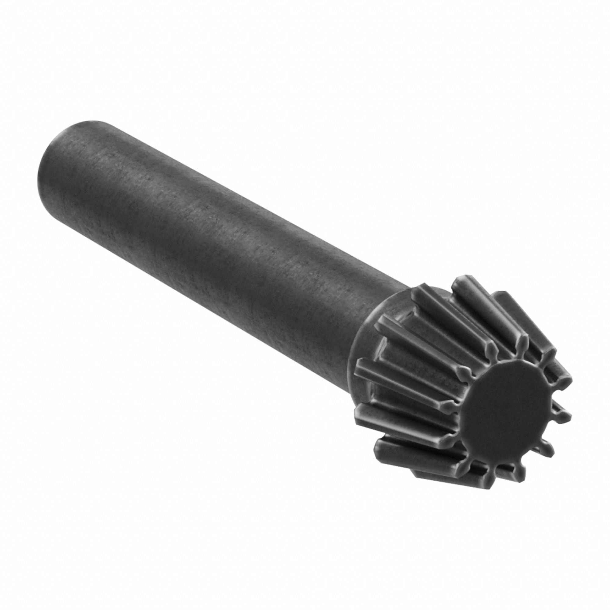 Bevel Gear: Straight, Gear Ratio 5, Module m 2.5, 12 Teeth, Black Oxide-Coated Steel