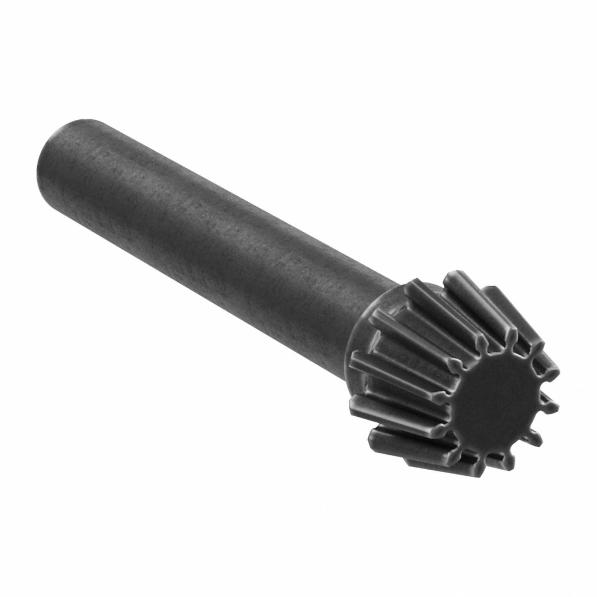 Bevel Gear: Straight, Gear Ratio 5, Module m 2, 12 Teeth, Black Oxide-Coated Steel, 15.2 mm Bore Dia
