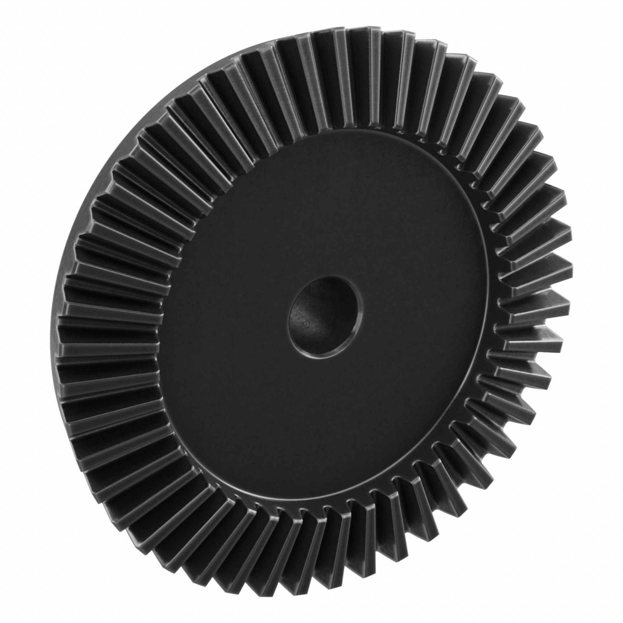 Bevel Gear: Straight, Gear Ratio 3, Module m 2, 45 Teeth, Black Oxide-Coated Steel, 12 mm Bore Dia