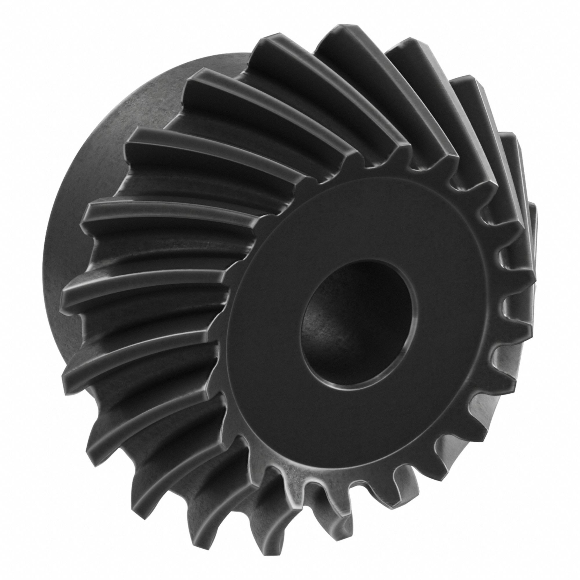 Spiral Bevel Gear: Spiral, Gear Ratio 1.5, Left Hand, Module m 2.5, 20 Teeth, 12 mm Bore Dia