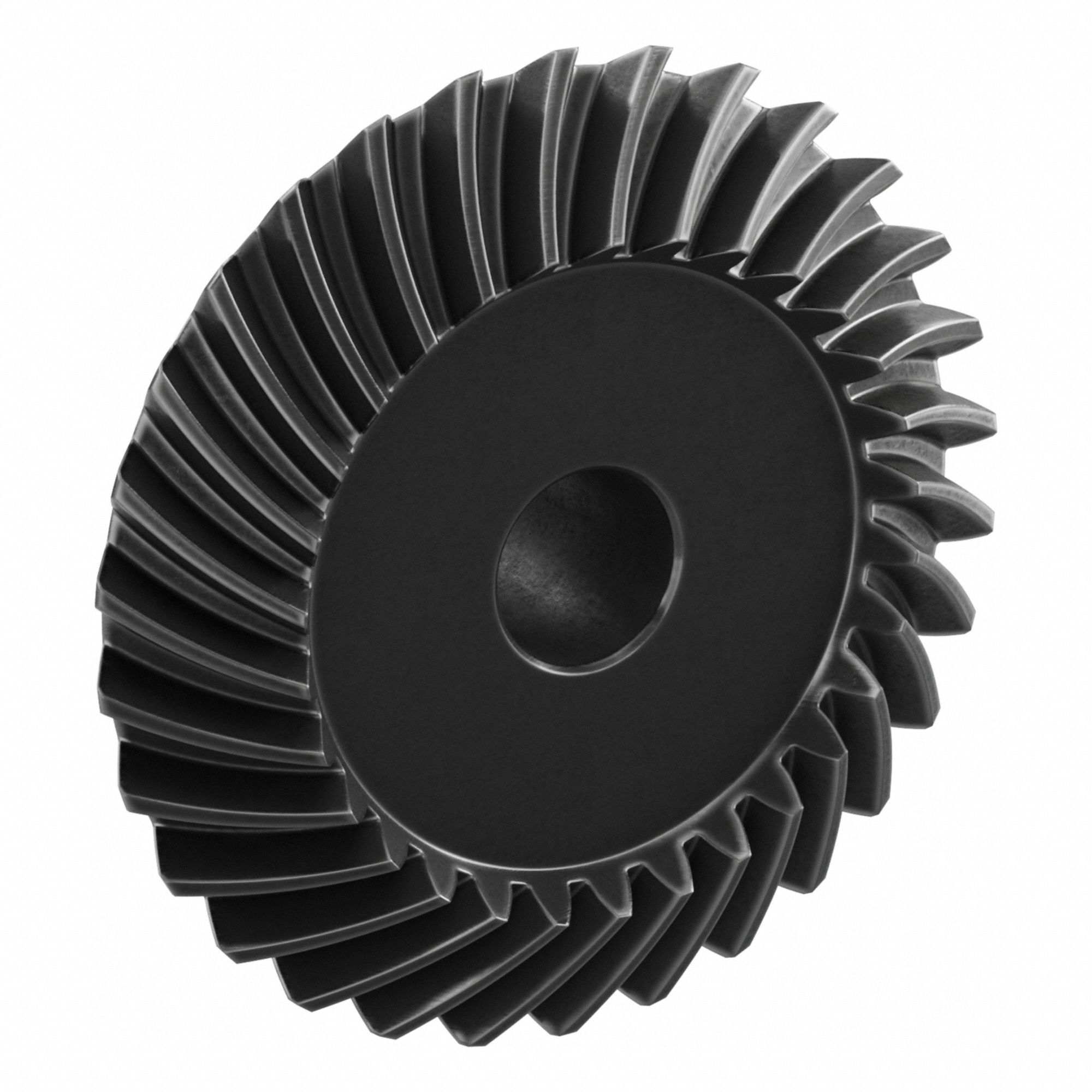 Spiral Bevel Gear: Spiral, Gear Ratio 1.5, Right Hand, Module m 2.5, 30 Teeth, 15 mm Bore Dia