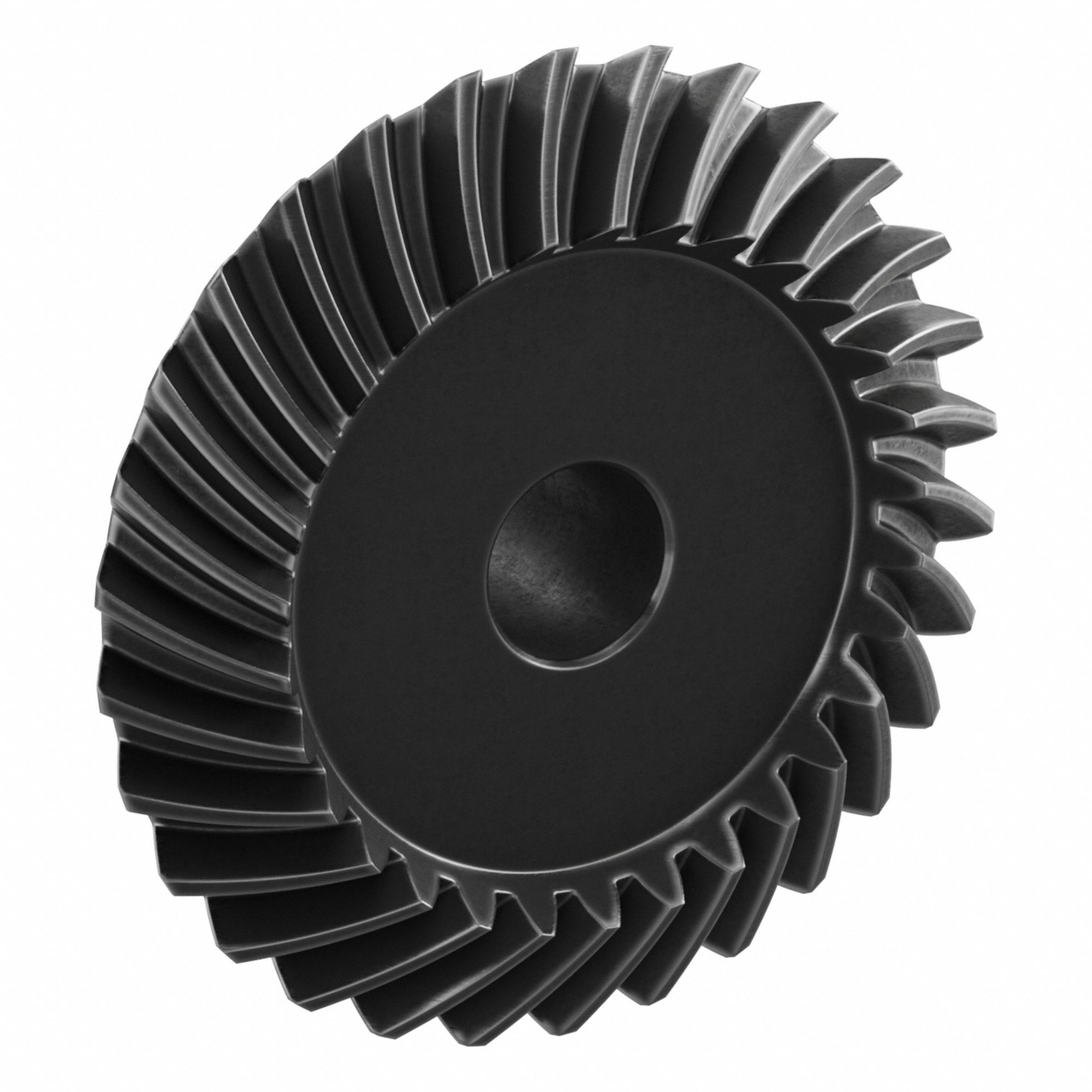Ground Spiral Bevel Gear: Spiral, Gear Ratio 1.5, Right Hand, Module m 2, 30 Teeth, 12 mm Bore Dia