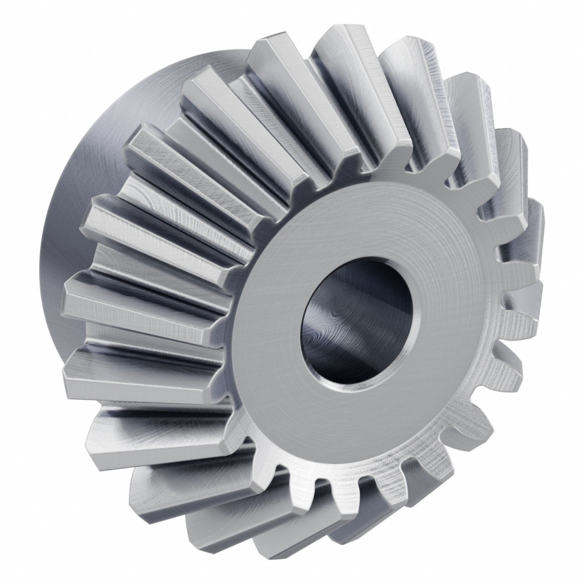 Bevel Gear: Straight, Gear Ratio 1.5, Module m 2.5, 20 Teeth, Stainless Steel, 12 mm Bore Dia