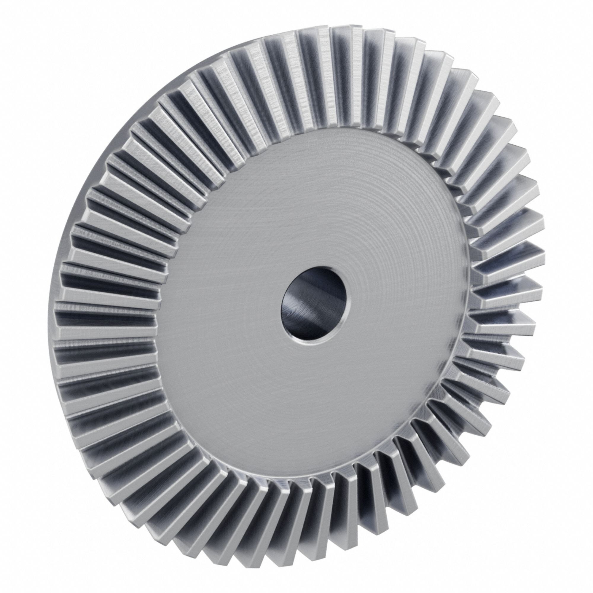 Bevel Gear: Straight, Gear Ratio 3, Module m 2.5, 45 Teeth, Stainless Steel, 15 mm Bore Dia