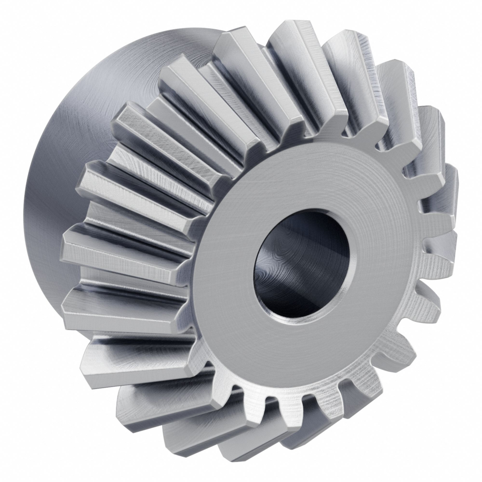 Bevel Gear: Straight, Gear Ratio 1.5, Module m 3, 20 Teeth, Stainless Steel, 15 mm Bore Dia