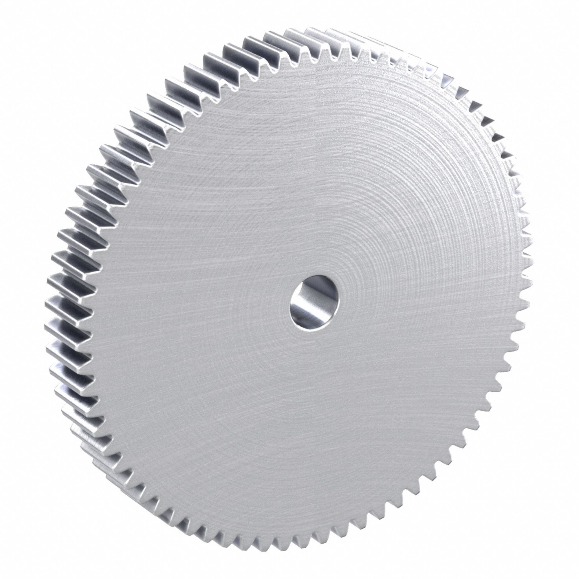 Hubless Spur Gear: Module m 2, 70 Teeth, 15 mm Bore Dia, Stainless Steel, 20° Pressure Angle