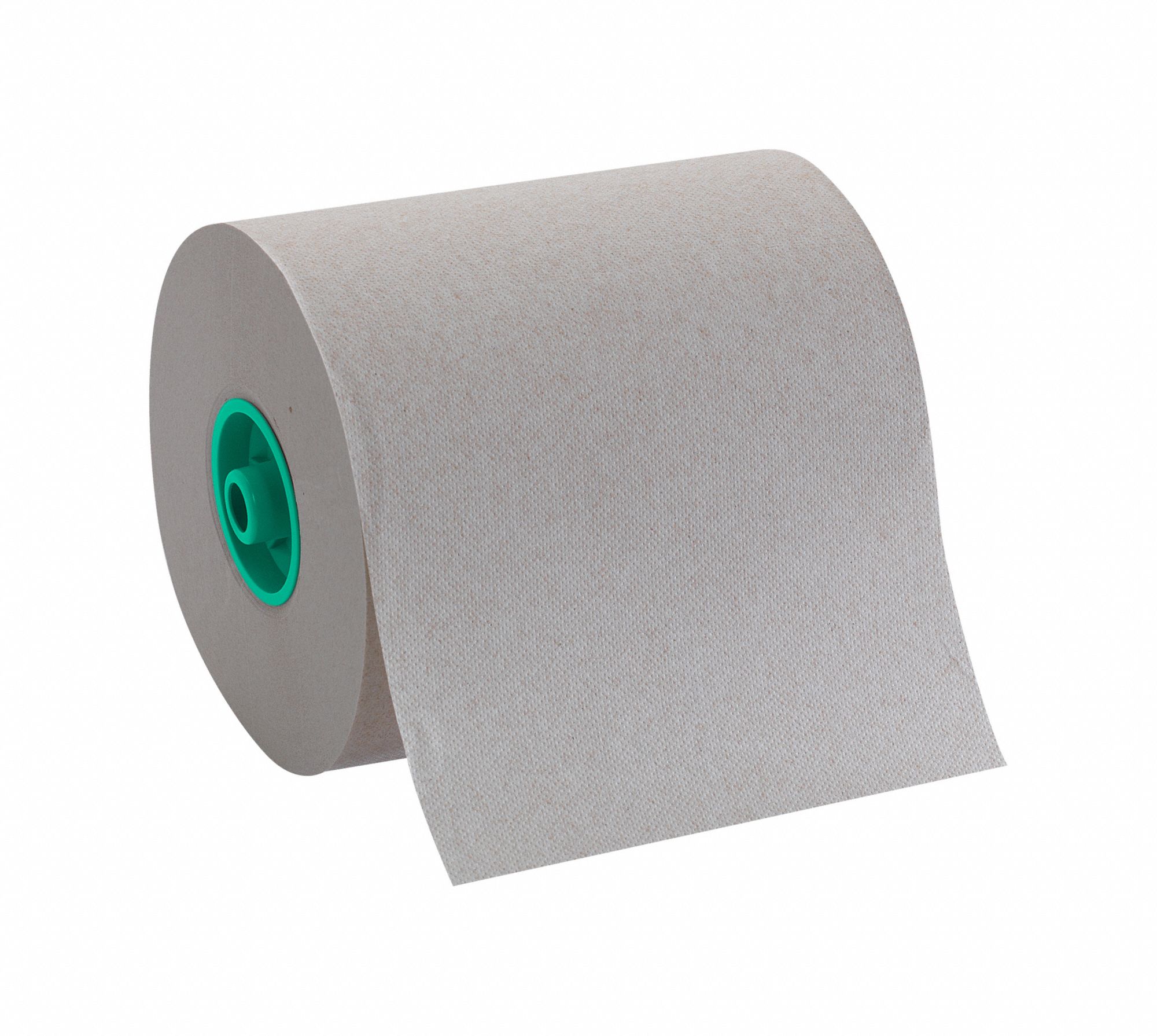 Disposable Dispenser Napkin: 2 Ply, 11 1/4 in x 6 1/2 in, Brown, Plain, Napkin Rolls, 12 PK