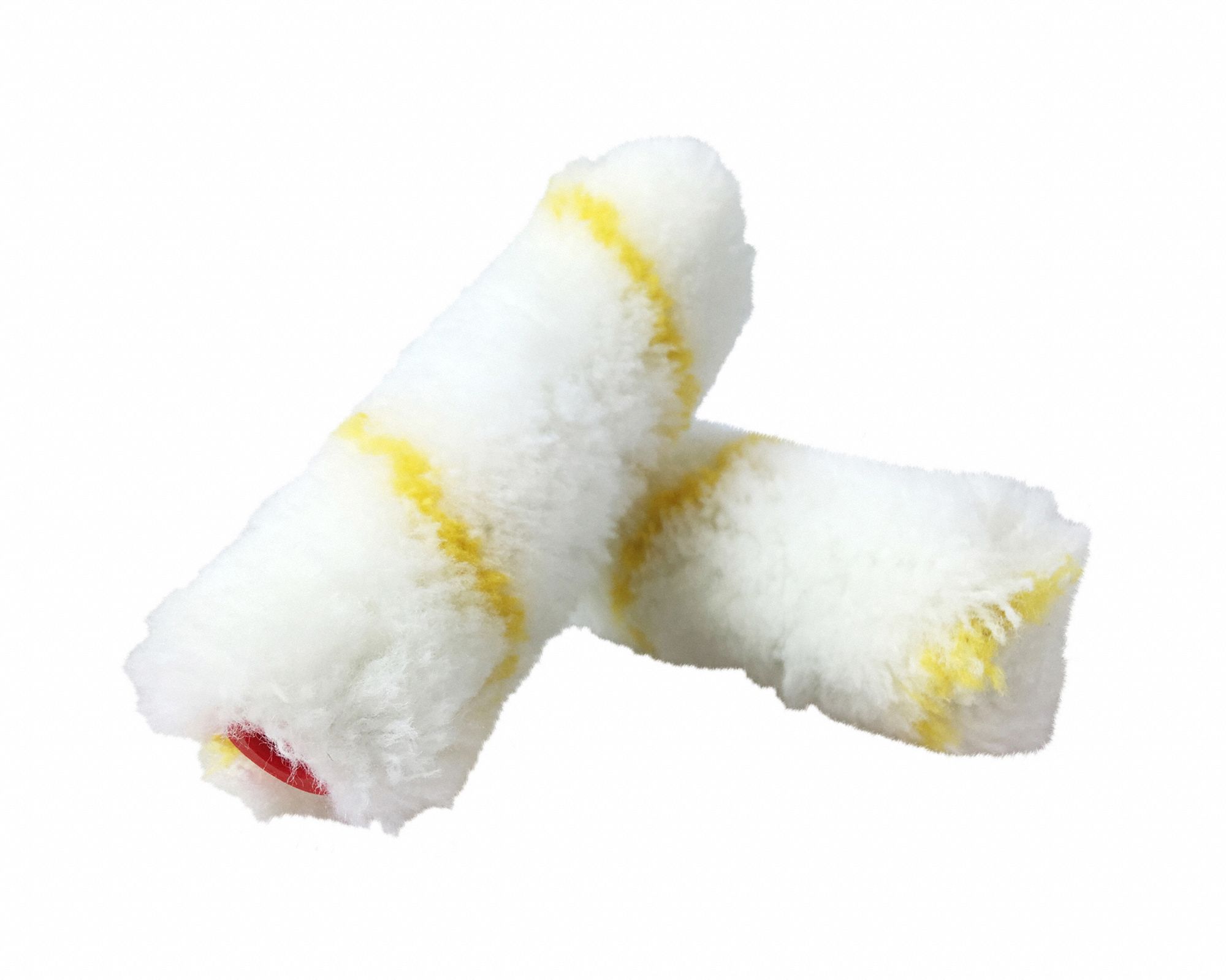 Paint Roller Cover: 4 in Lg, 3/8 in Nap Size, Woven Fabric, Mini, 3/8 in Nap Size, 10 PK