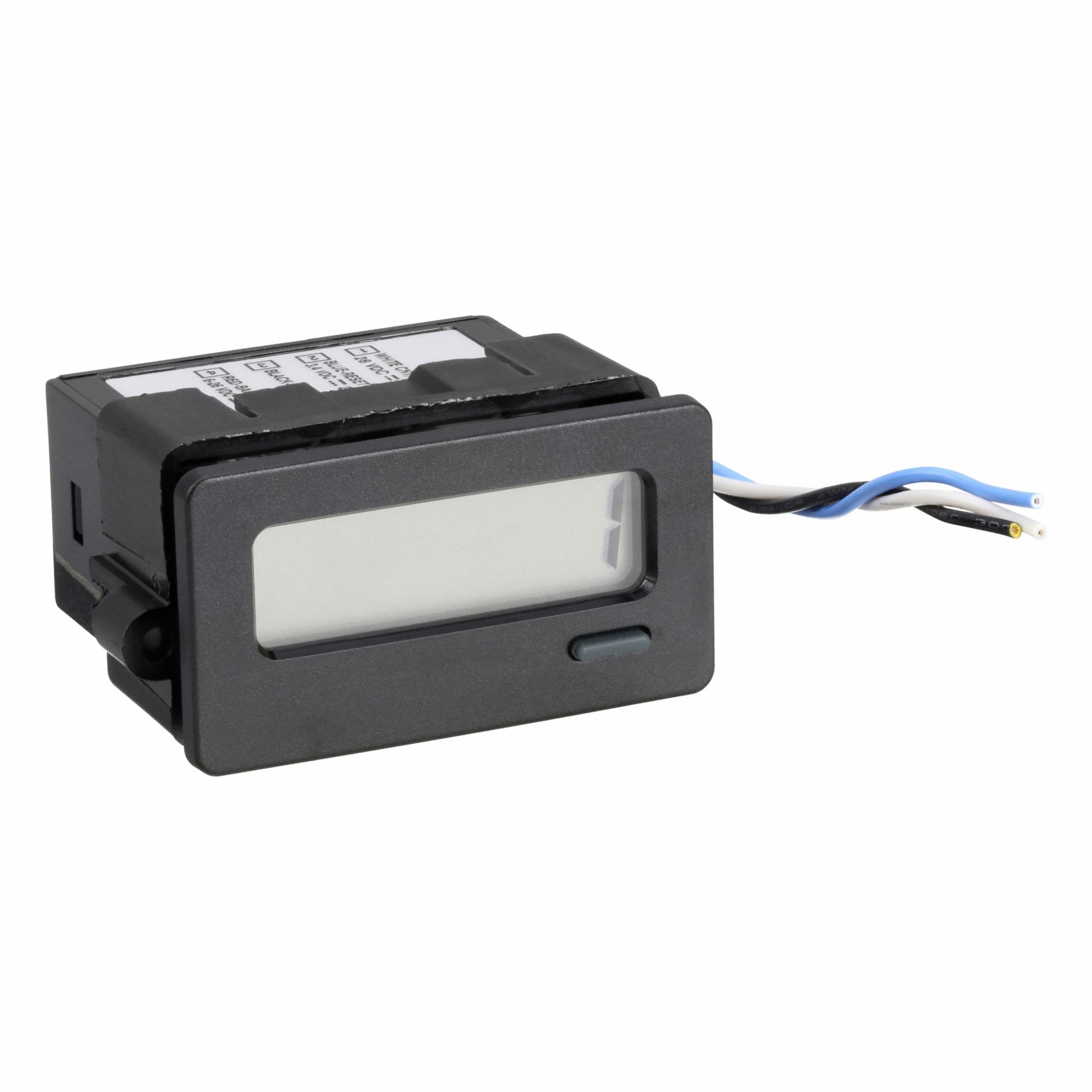 Counter: Hour Meters, DIN Track Mounting, 1 1/8 in x 2 in, UL, 10 kHz Count Speed - Max, 4X