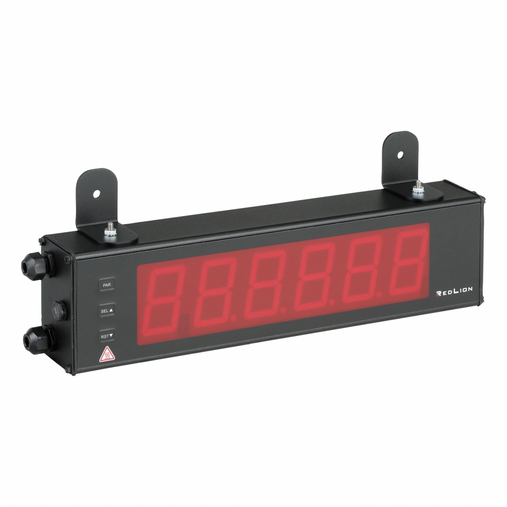Counter: Hour Meters, Front Panel Mounting, 4 in x 12 in, CE Approved/cULus/UKCA, LED, Red