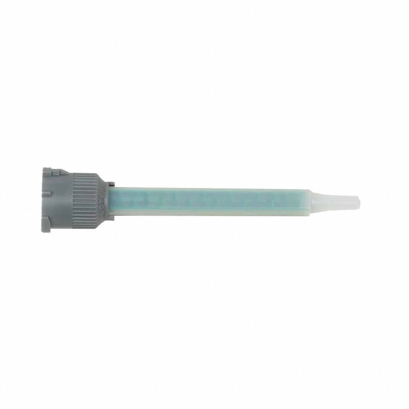 Mixing Nozzle: M050, For 1:1/2:1 Mix Ratios, Green, 3 3/5 in Long, 10 PK