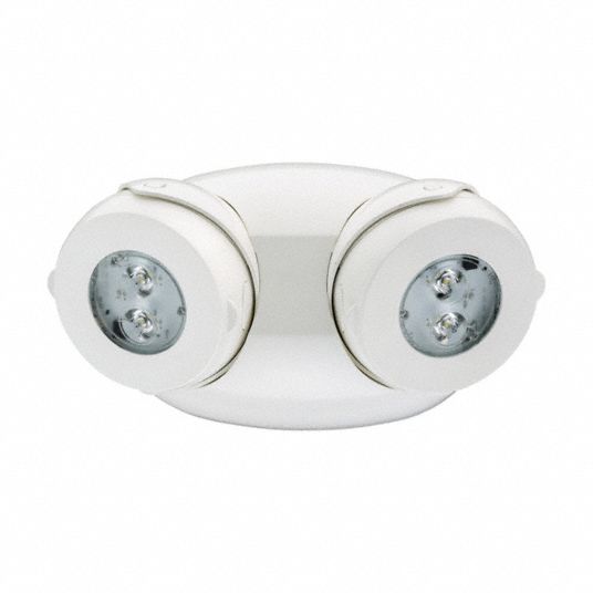 Remote Capable - Thermoplastic ALL LED Two Head Emergency Light