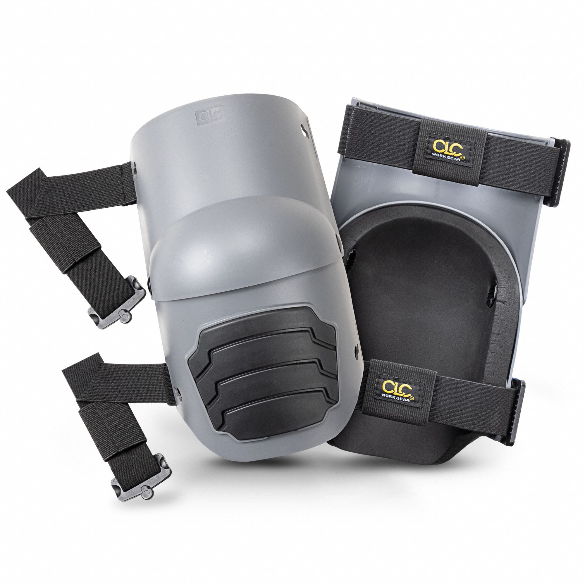 Knee Pads: Hard Shell/Ariculating, 2 Straps, Plastic, 1 PR
