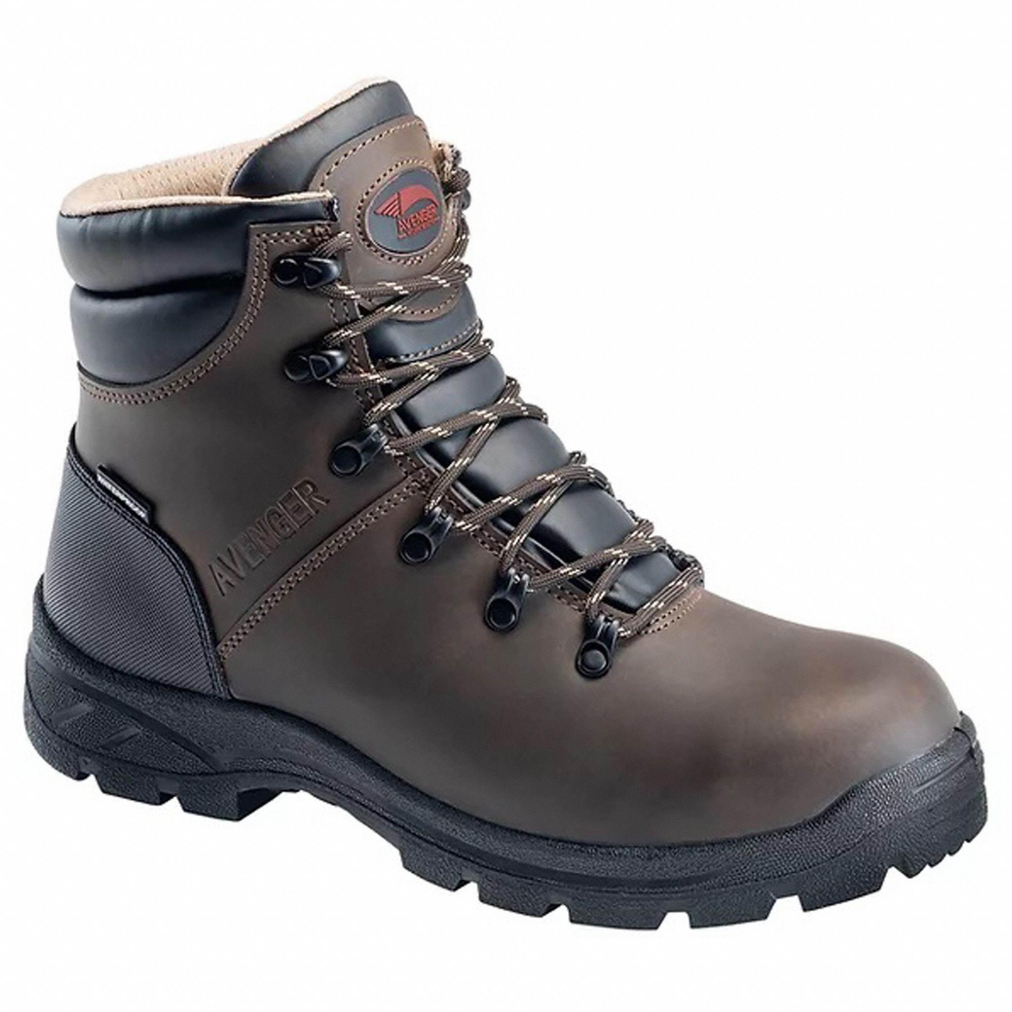 AVENGER SAFETY FOOTWEAR 6-Inch Work Boot: M, 11 1/2, 1 PR