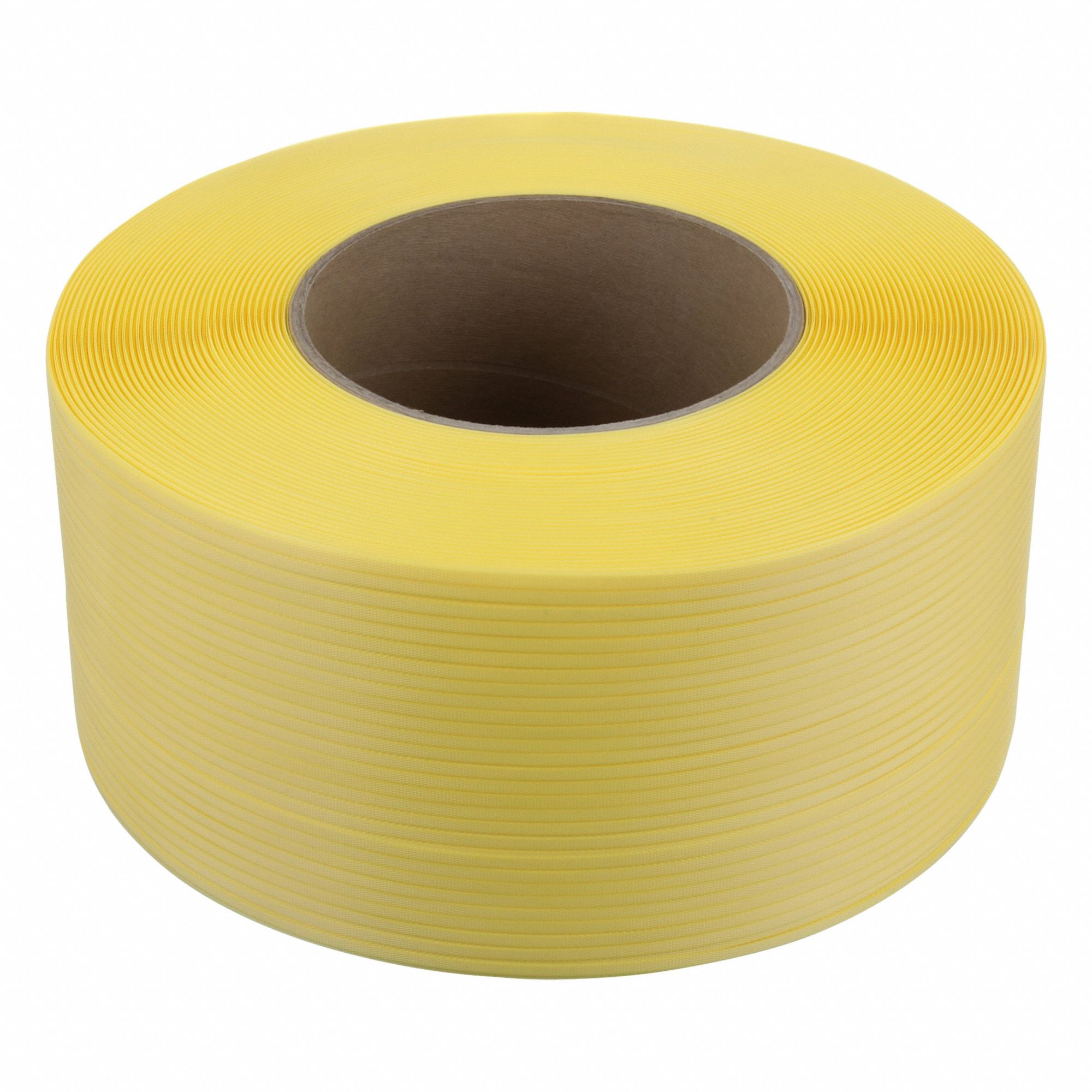 Plastic Strapping: 1/4 in Strapping Wd, 0.0008 in Thick, 170 lb Break Strength, 20, 000 ft Overall Lg