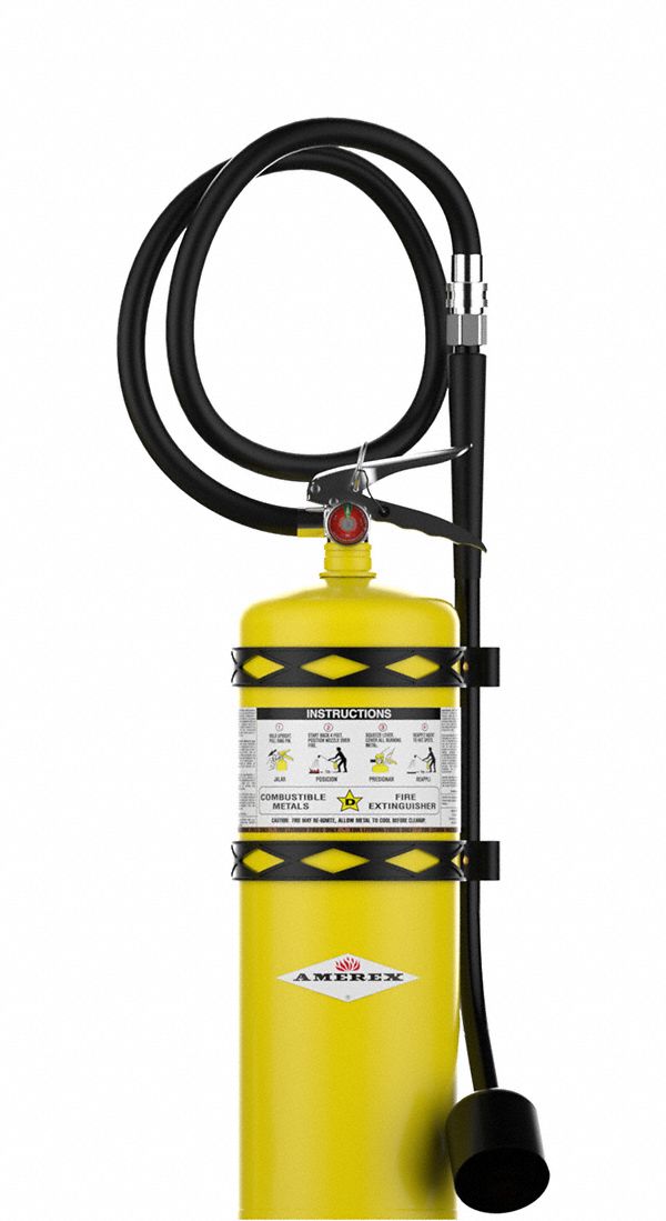 Fire Extinguisher: 30 lb Extinguisher Capacity, D, Copper Powder