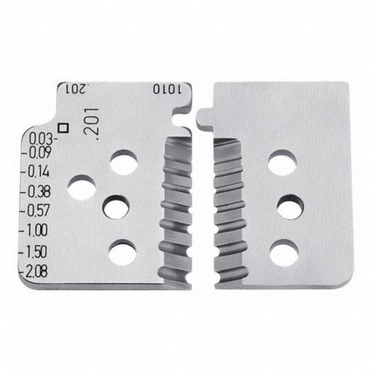 1 3/4 in Overall Lg, Steel, Blades for Automatic Insulation Stripper ...