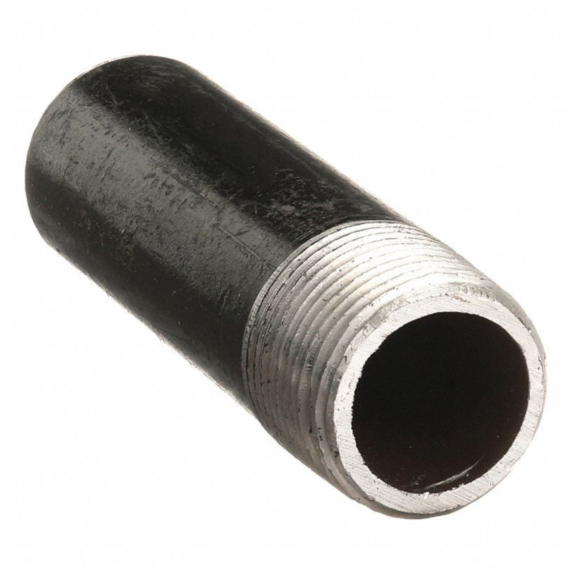 NIPPLE: BLACK STEEL, 1½ IN NOMINAL PIPE SIZE, 2 IN L, 1 END THREADED, SCHEDULE 40, MALE NPT