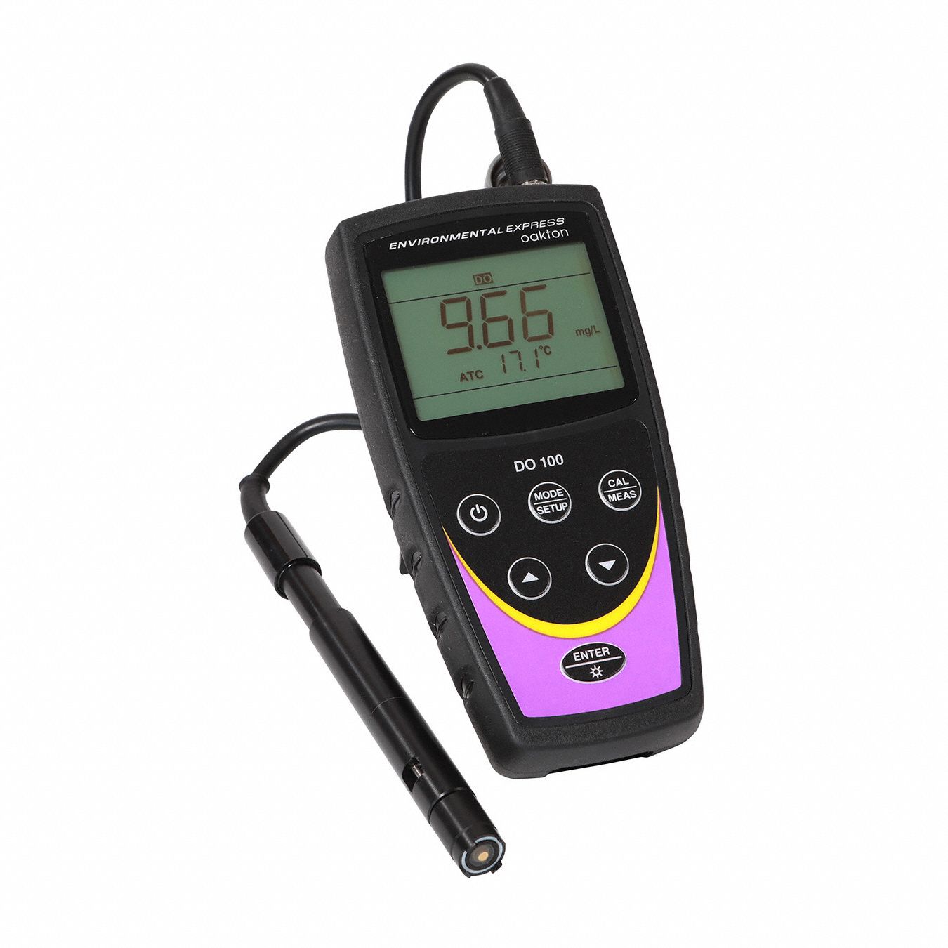 OAKTON, 0 to 20 mg/L (ppm), IP57, Dissolved Oxygen Meter - 793NE7 ...