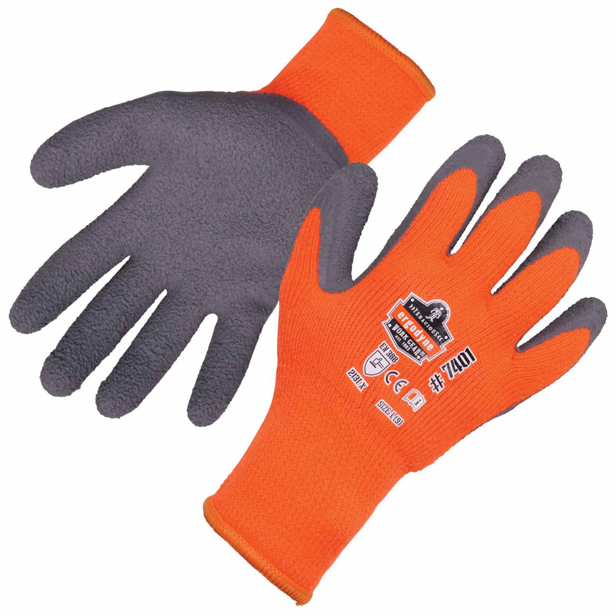 Thermal Coated Glove, M, Orange, PR