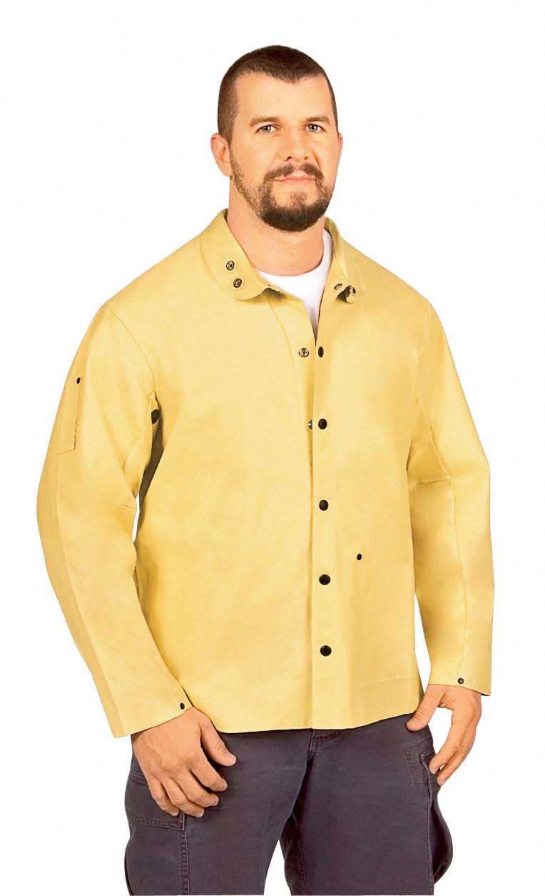 Leather Welding Jacket, 2XL, Leather, Men