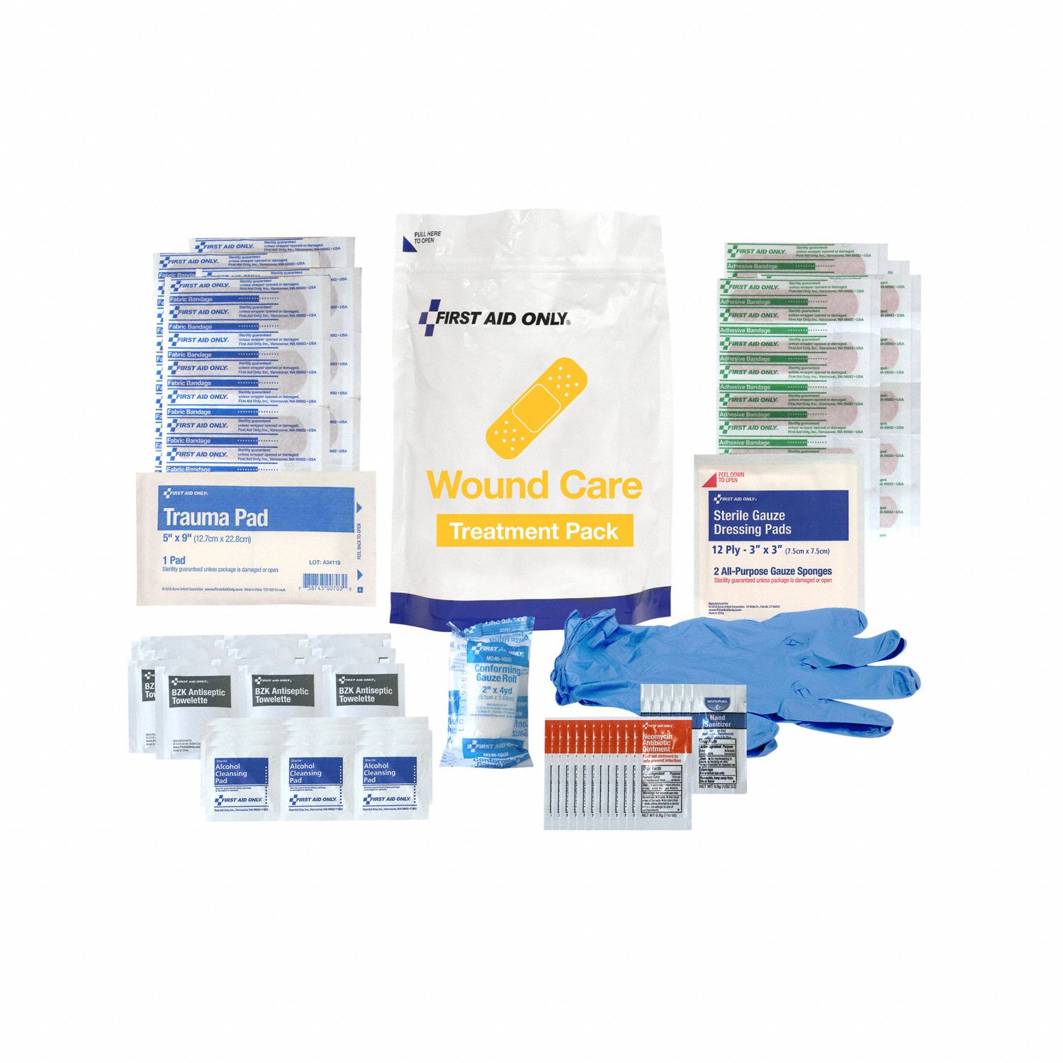 137 Components, Plastic, Wound Care Treatment Pack 793PF191164