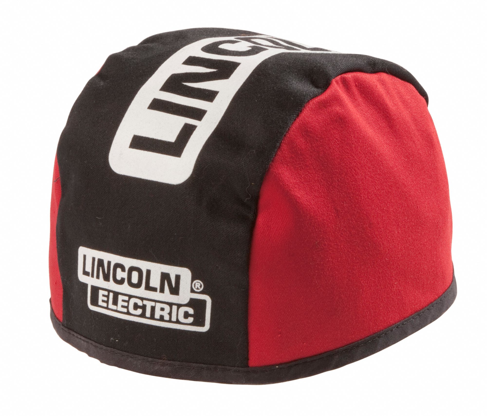 WELDING BEANIE, 100% COTTON, BLACK/RED/WHITE, L