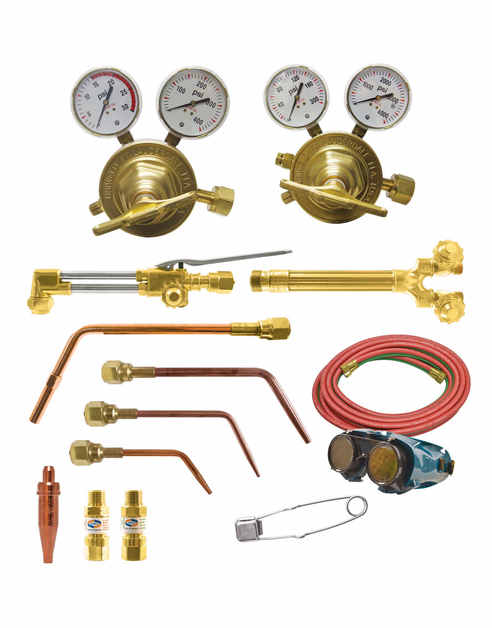 UNIWELD, Acetylene, CGA 300, Roughneck Outfit CGA300 HD F/B - 793RW7 ...