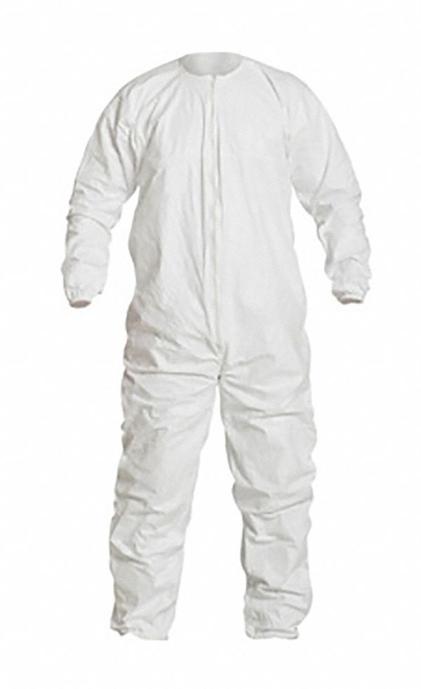 Coveralls: ISO 5 (Class 100) and above, Tyvek® IsoClean®, Non-Sterile, Elastic, Bulk, 25 PK