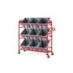 Tote Picking Cart with Angled Shelves