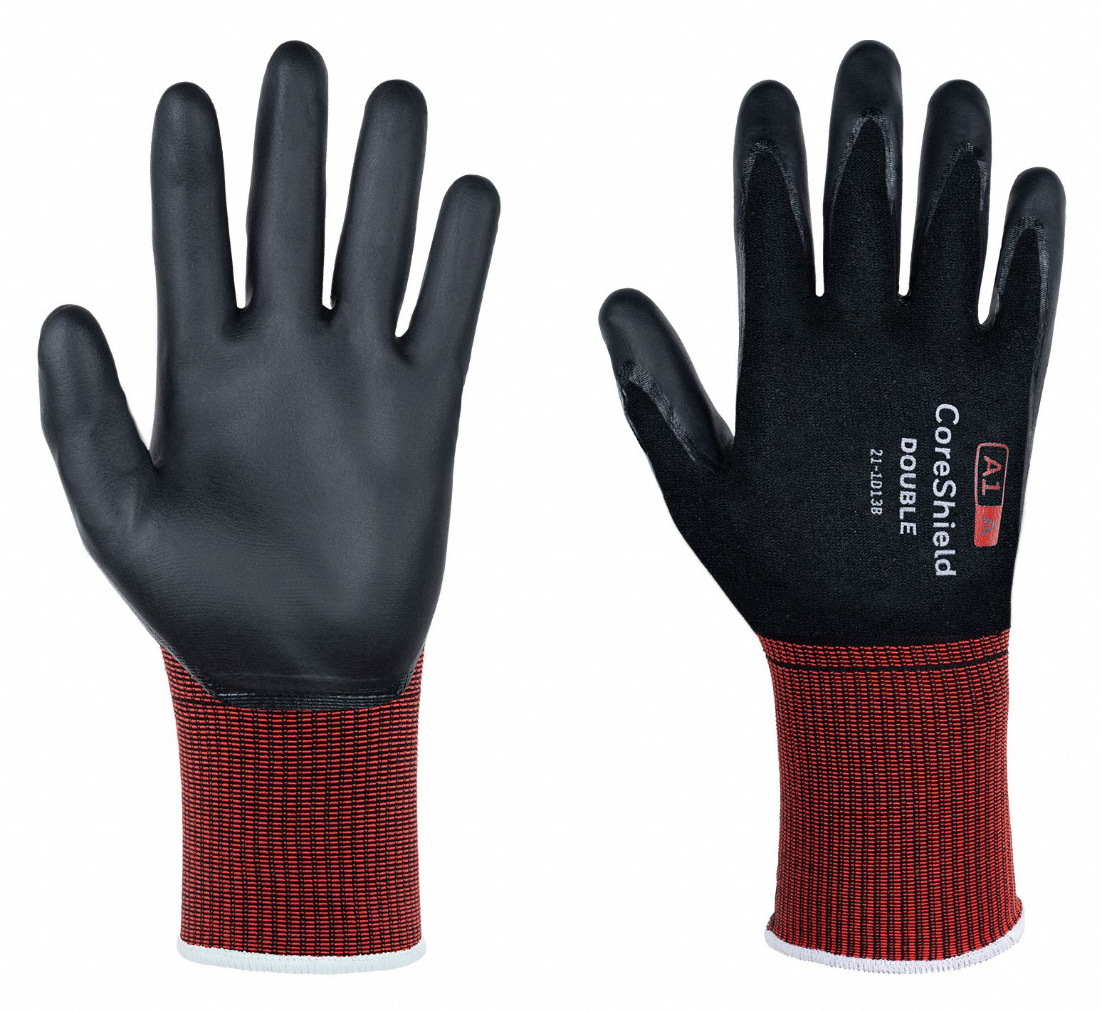 Coated Gloves, L, Full Finger, PR