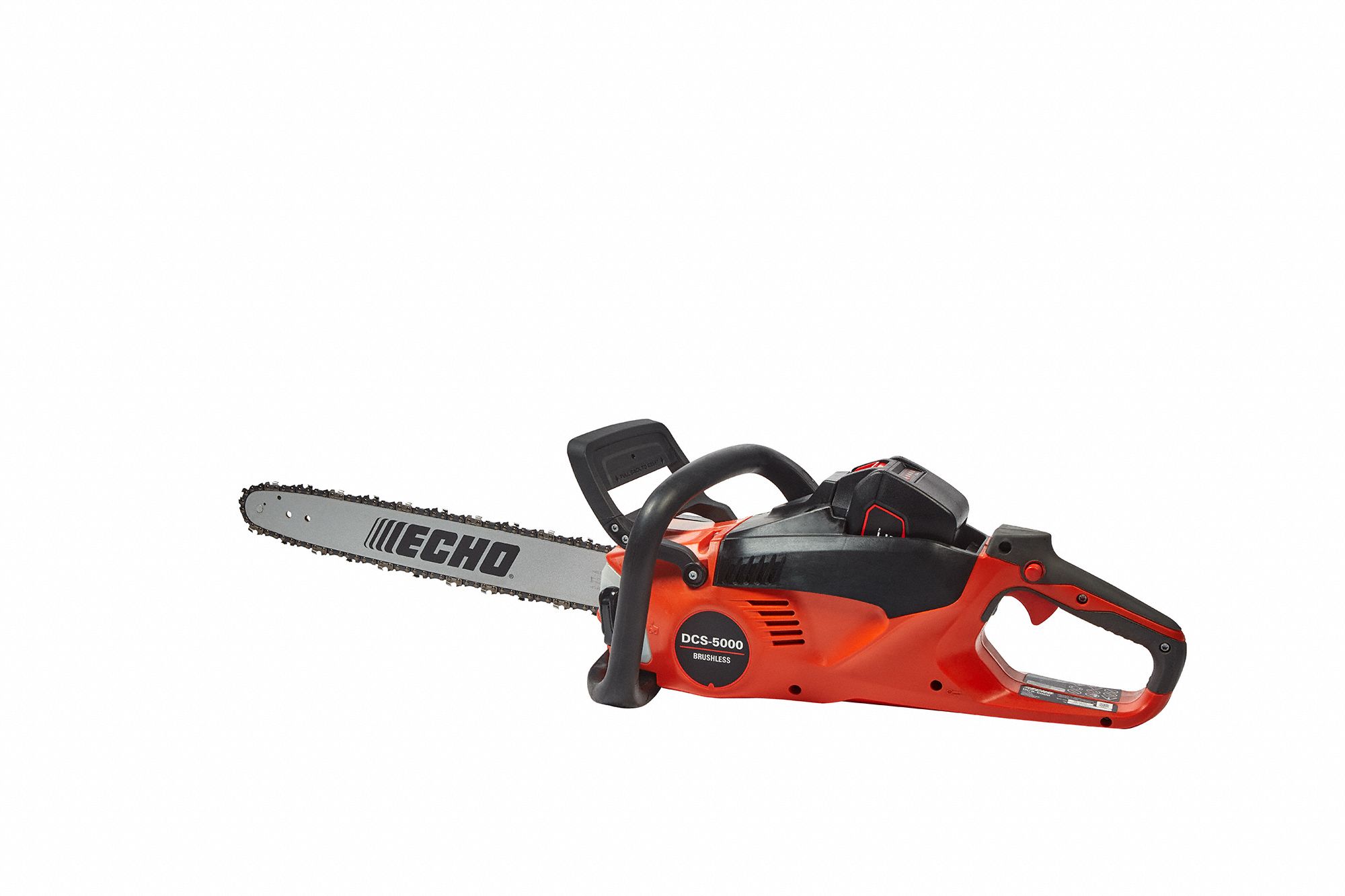 Battery-Powered Chainsaw: 18 in Bar Lg, Rear Handle, Auto Chain Oiler, 56 V, 40 cc