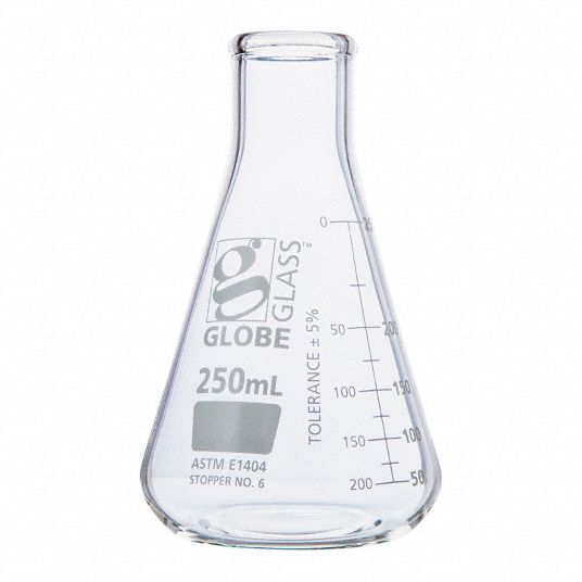 Transparent Conical Flask 250ml Borosilicate Glass, For Chemical