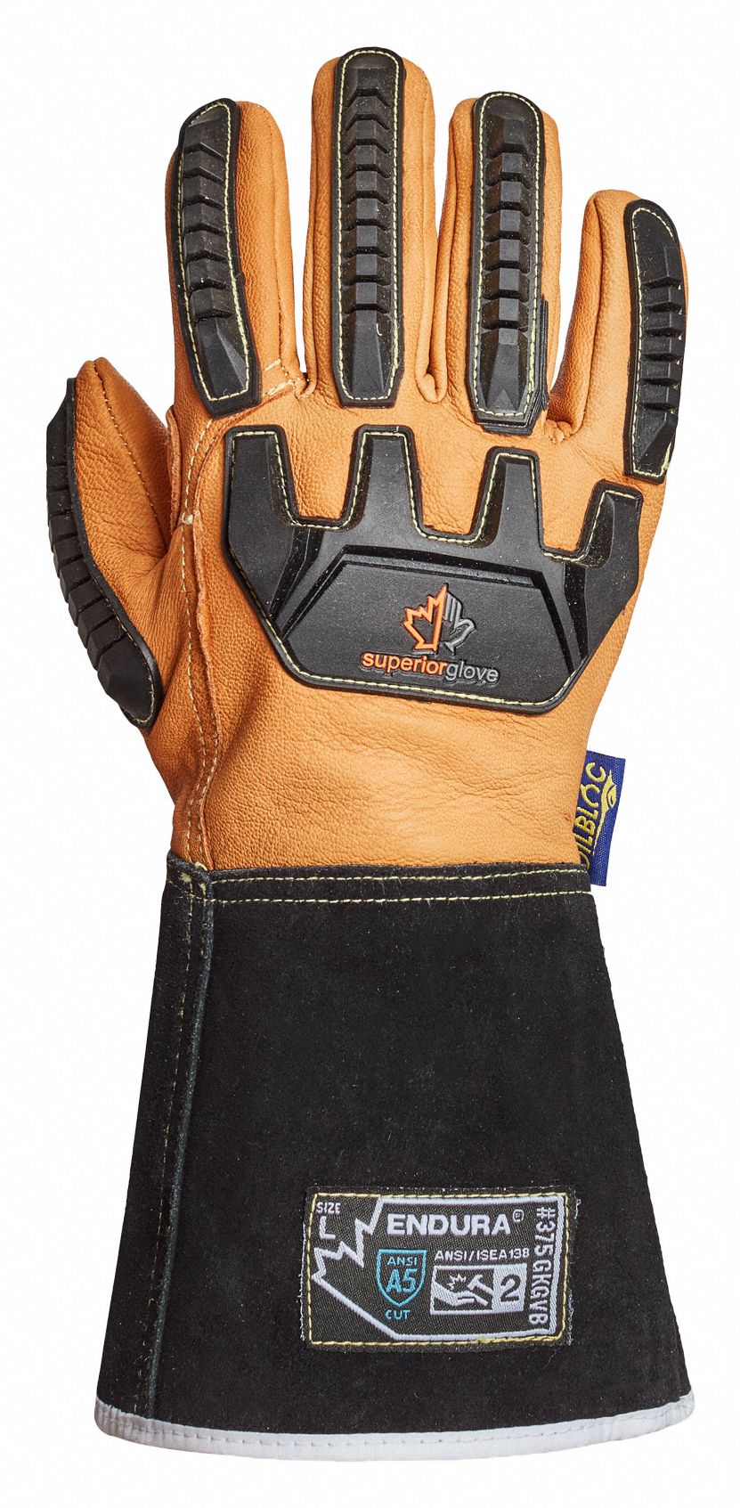 CUT-RESISTANT WORK/DRIVERS GLOVES, XL (10), LEATHER, KEVLAR, ANSI IMPACT LEVEL 2