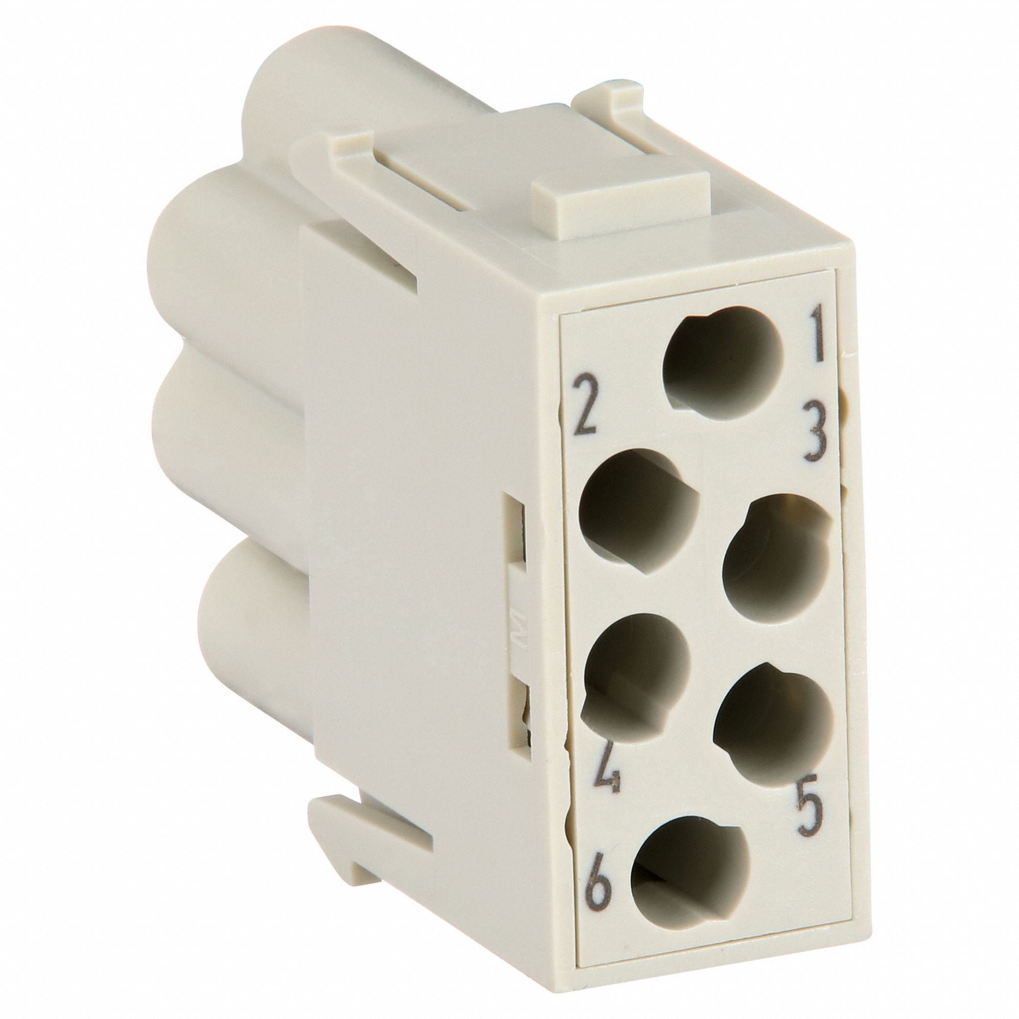 Industrial Rectangular Connector Insert: Han-Modular®, Crimp, Male, 16 A Current Rating