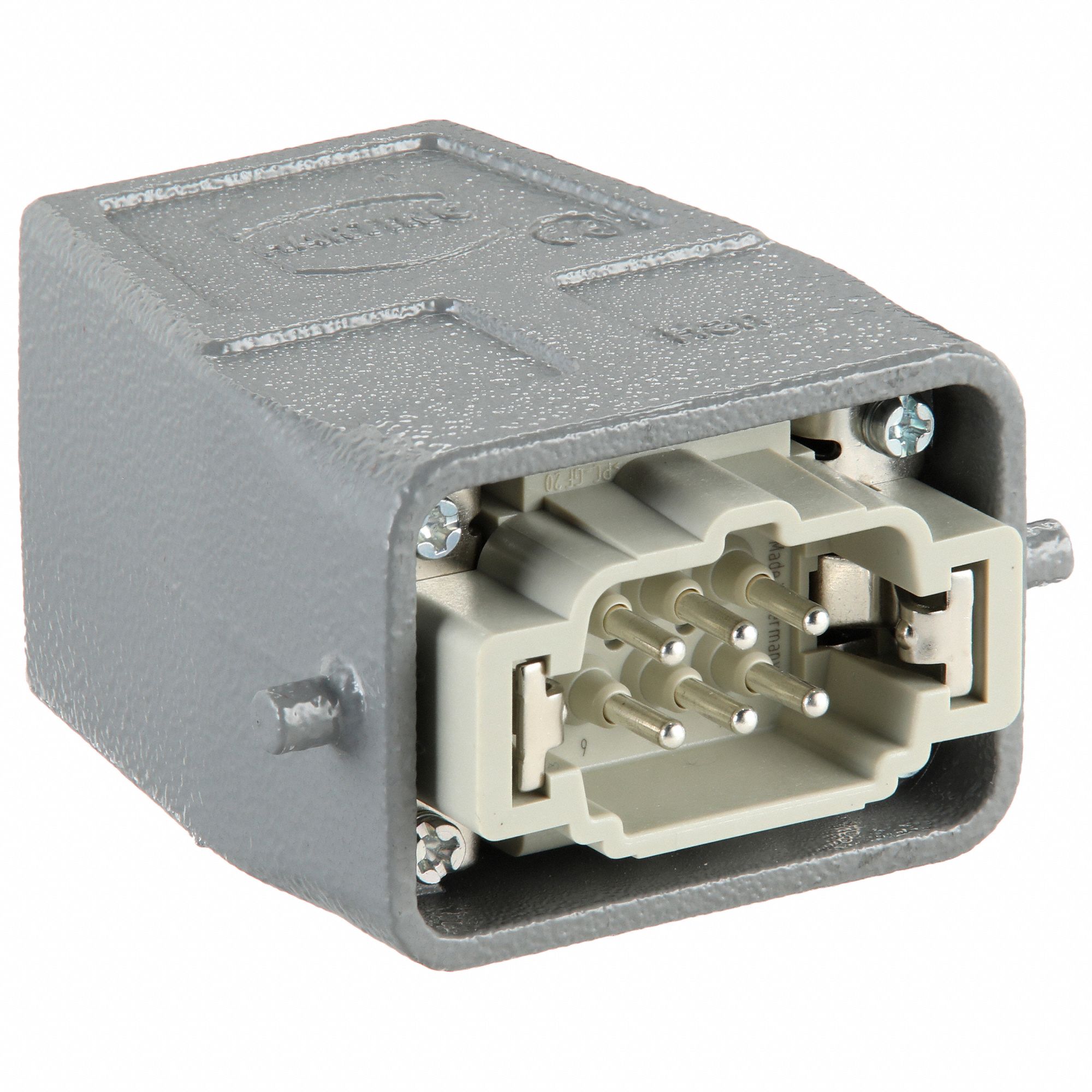 M32 Rectangular Connector Hood: Size 6 B, Top, Single-Entry, M32 Cable Entry, IP65/IP66/IP67
