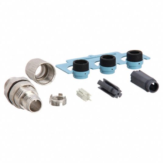 HARTING, A Coded, 5 Pin, M12 Panel FeedThrough Connector 793YG3