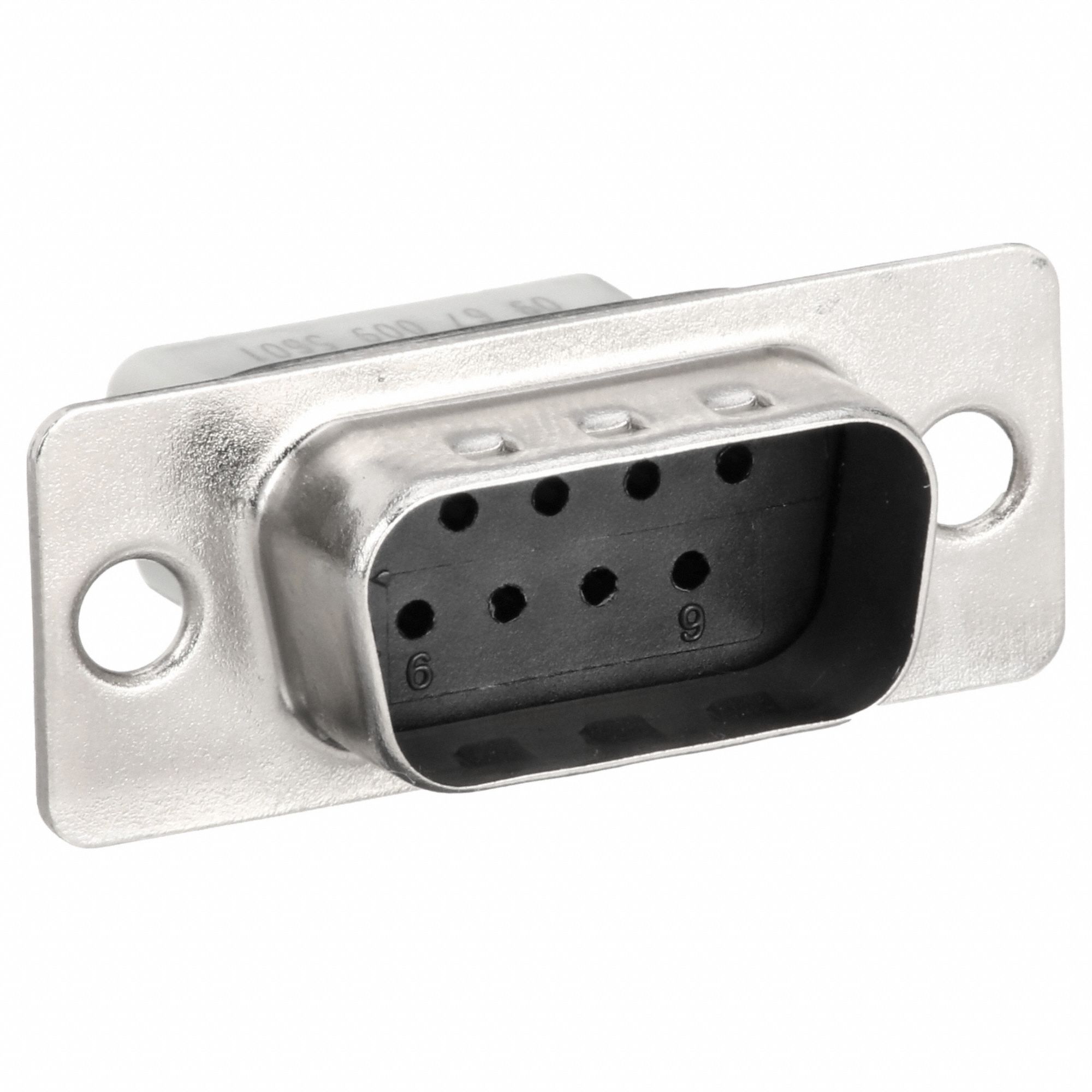 Fixing Flange D-Sub Connector: Male, Std, 9 Poles, 28 to 18 AWG, D-Sub 1 D-Sub Shell Size