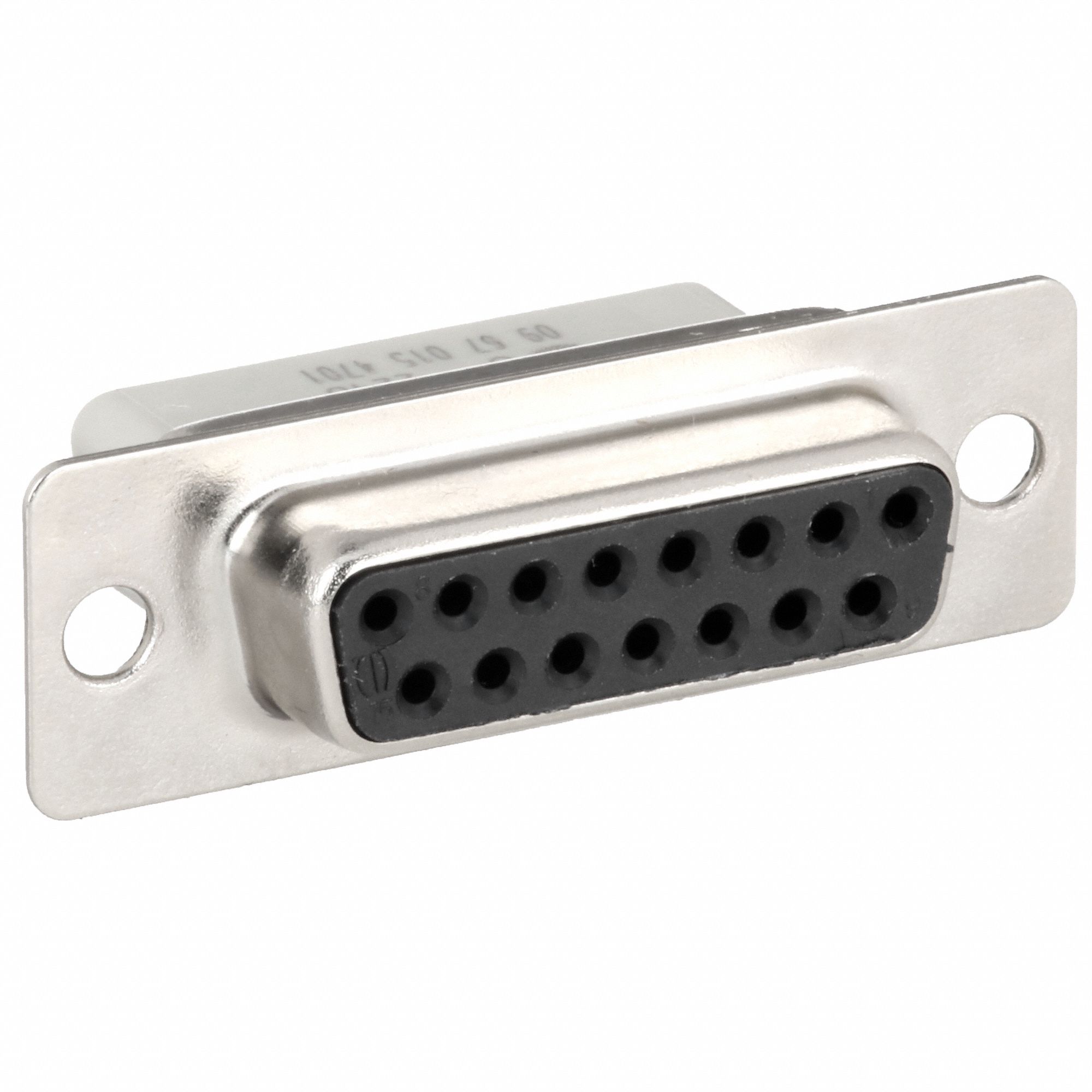 Fixing Flange D-Sub Connector: Female, Std, 15 Poles, 28 to 18 AWG, D-Sub 2 D-Sub Shell Size