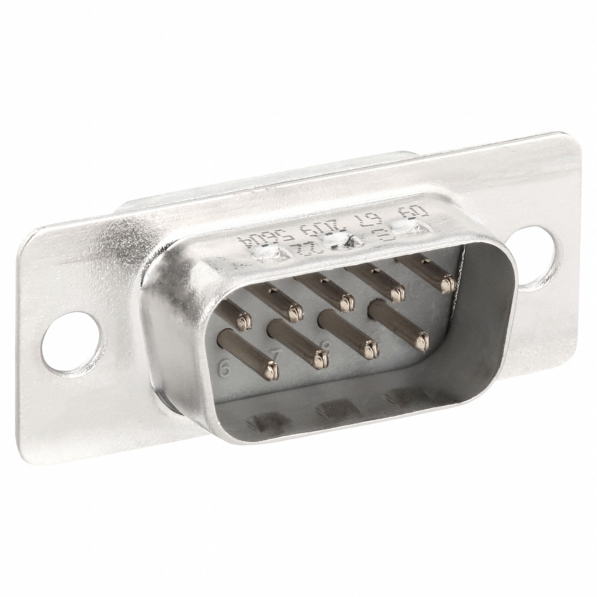 Fixing Flange D-Sub Connector: Male, Std, 9 Poles, 6.5 A Current Rating, 20 AWG