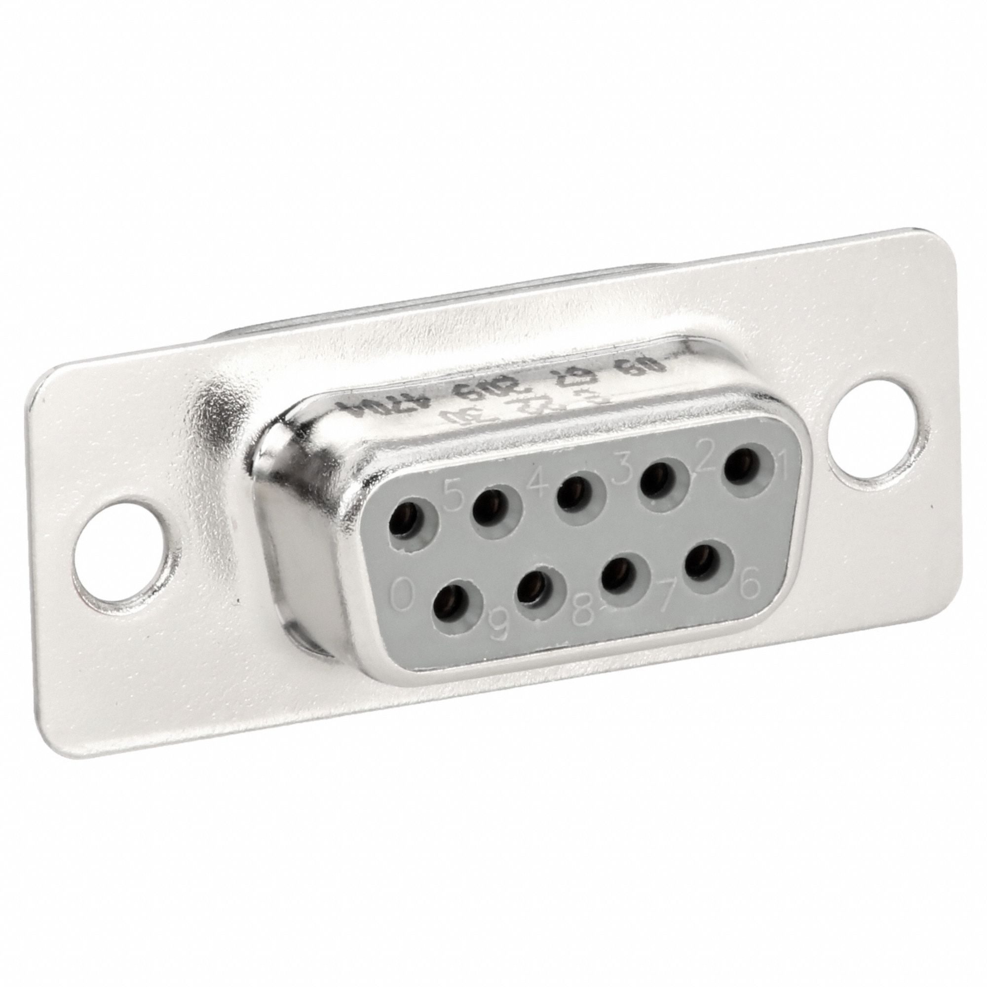 Fixing Flange D-Sub Connector: Female, Std, 9 Poles, 6.5 A Current Rating, 20 AWG