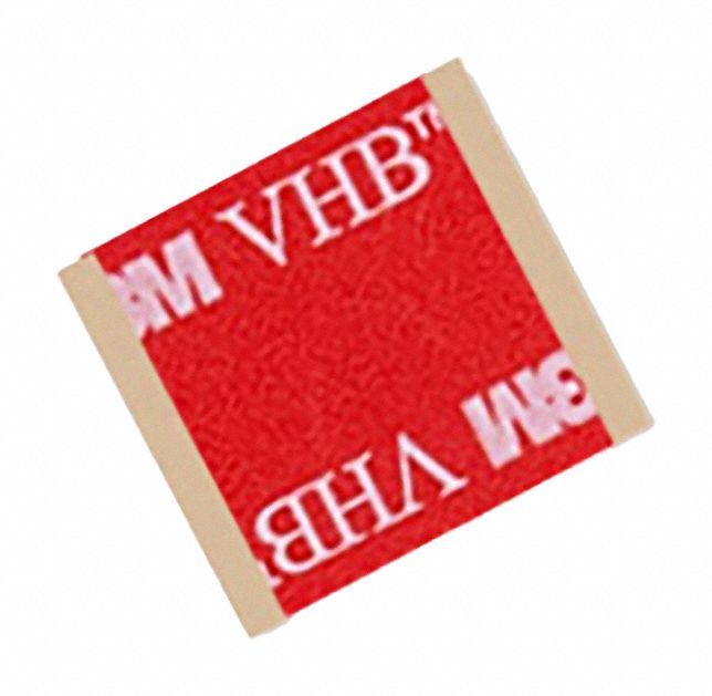 Foam Tape: Conformable, Square, 1/2 in x 1/2 in, 25 mil Thick, Gray, Acrylic, Closed, 100 PK