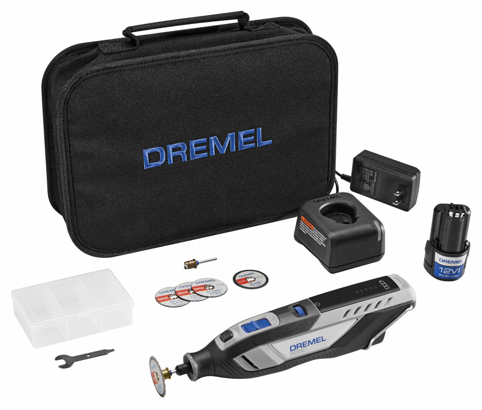 Dremel 8100-N/21 - 8100 Series Cordless Variable Speed Rotary Tool Kit -  EngineerSupply