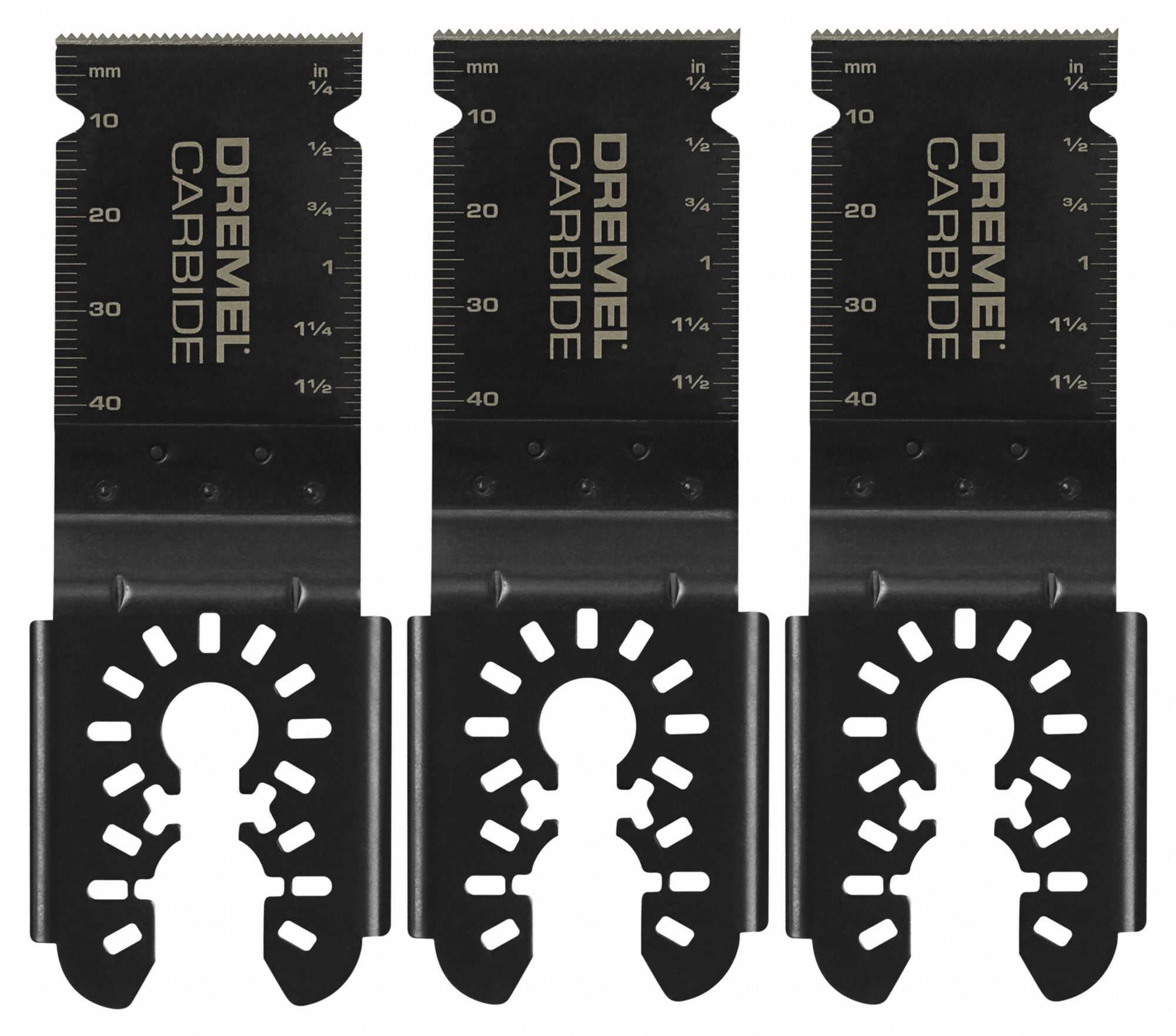 Oscillating Tool Blade: 1 1/4 in Blade Wd, 2 1/4 in Overall Lg, Precision Cutting, Carbide