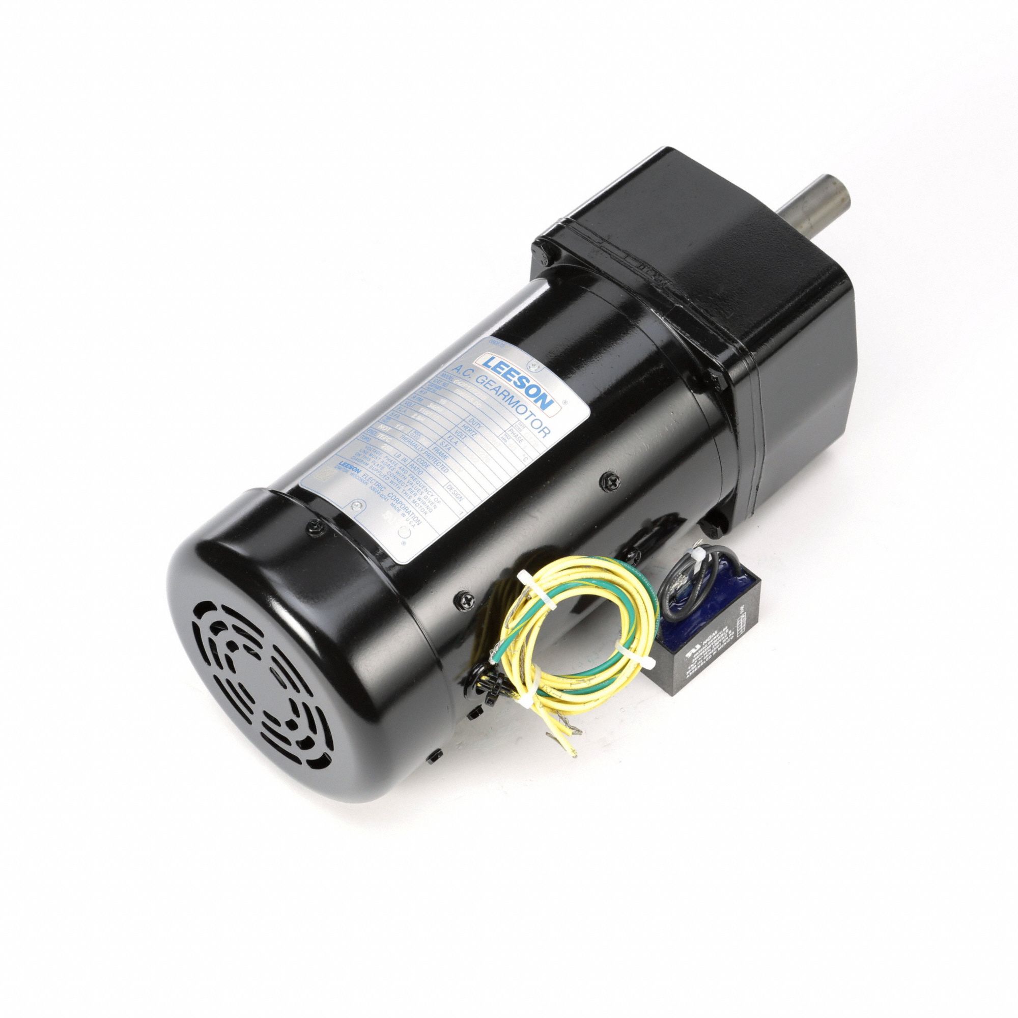 AC Gearmotor: Parallel, Single Output Shaft, PSC, TEFC, 34 RPM, 250 in-lb Max Torque, CW/CCW