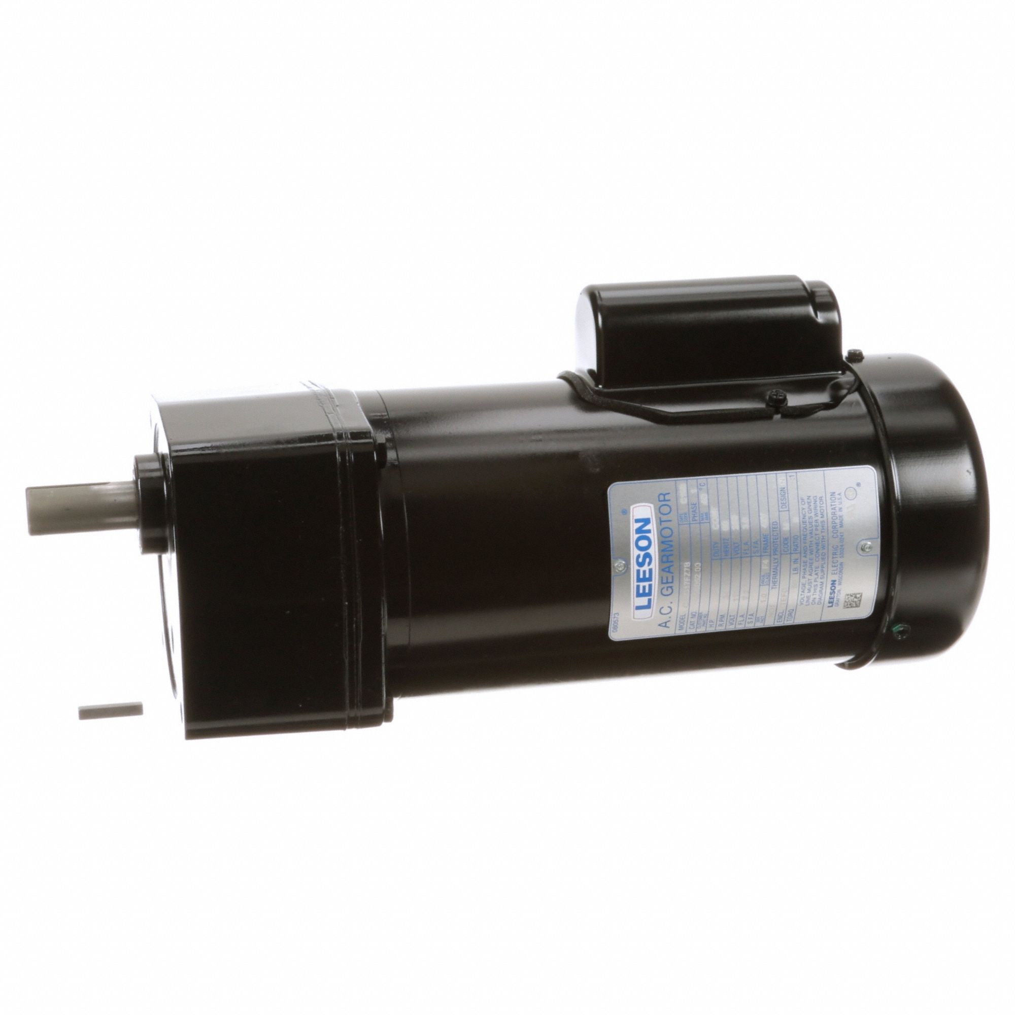 AC Gearmotor: Parallel, Single Output Shaft, Capacitor-Start, TEFC, 345 RPM, 0.33 hp Input